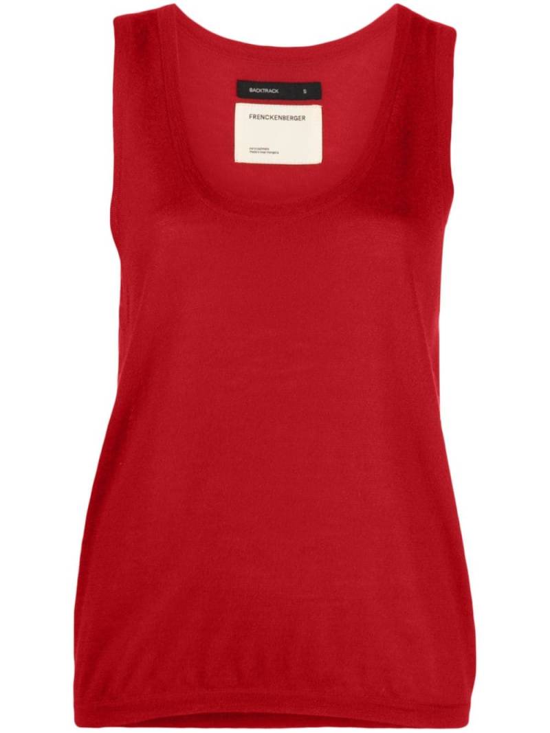 Frenckenberger sleeveless cashmere knitted top - Red von Frenckenberger