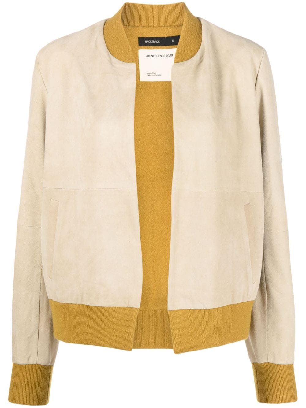 Frenckenberger suede bomber jacket - Neutrals von Frenckenberger