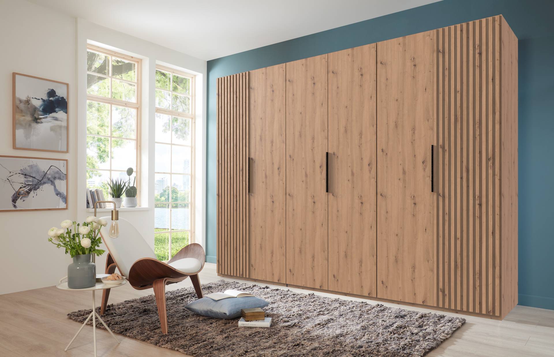 Wimex Drehtürenschrank »Andorra by fresh to go«, Mit 3D-Leisten für Akustikpaneel-Optik Wimex Drehtürenschrank »Andorra by fresh to go«, Mit 3D-Leisten für Akustikpaneel-Optik von Wimex