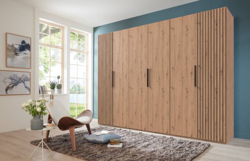 Wimex Drehtürenschrank »Andorra by fresh to go«, Mit 3D-Leisten für Akustikpaneel-Optik von Wimex