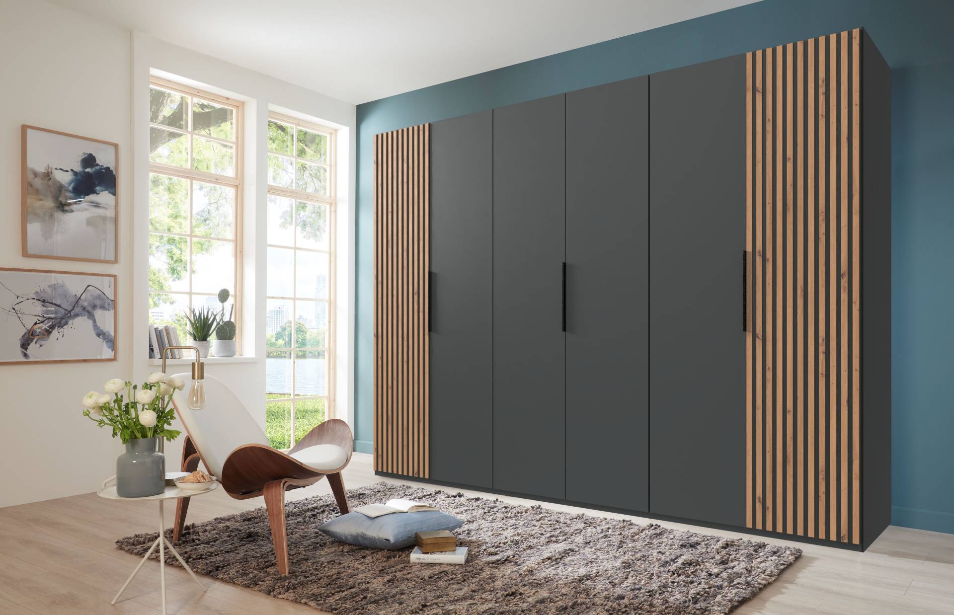Wimex Drehtürenschrank »Andorra by fresh to go«, Mit 3D-Leisten für Akustikpaneel-Optik Wimex Drehtürenschrank »Andorra by fresh to go«, Mit 3D-Leisten für Akustikpaneel-Optik von Wimex