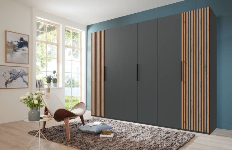 Wimex Drehtürenschrank »Andorra by fresh to go«, Mit 3D-Leisten für Akustikpaneel-Optik von Wimex