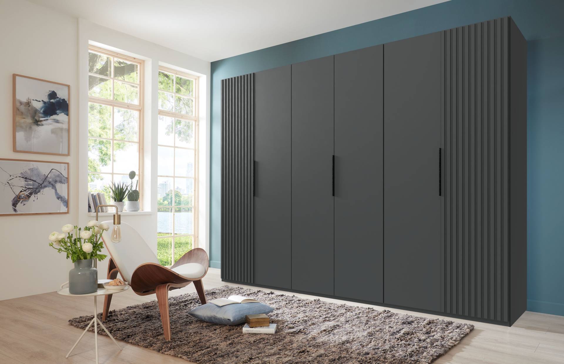 Wimex Drehtürenschrank »Andorra by fresh to go«, Mit 3D-Leisten für Akustikpaneel-Optik Wimex Drehtürenschrank »Andorra by fresh to go«, Mit 3D-Leisten für Akustikpaneel-Optik von Wimex