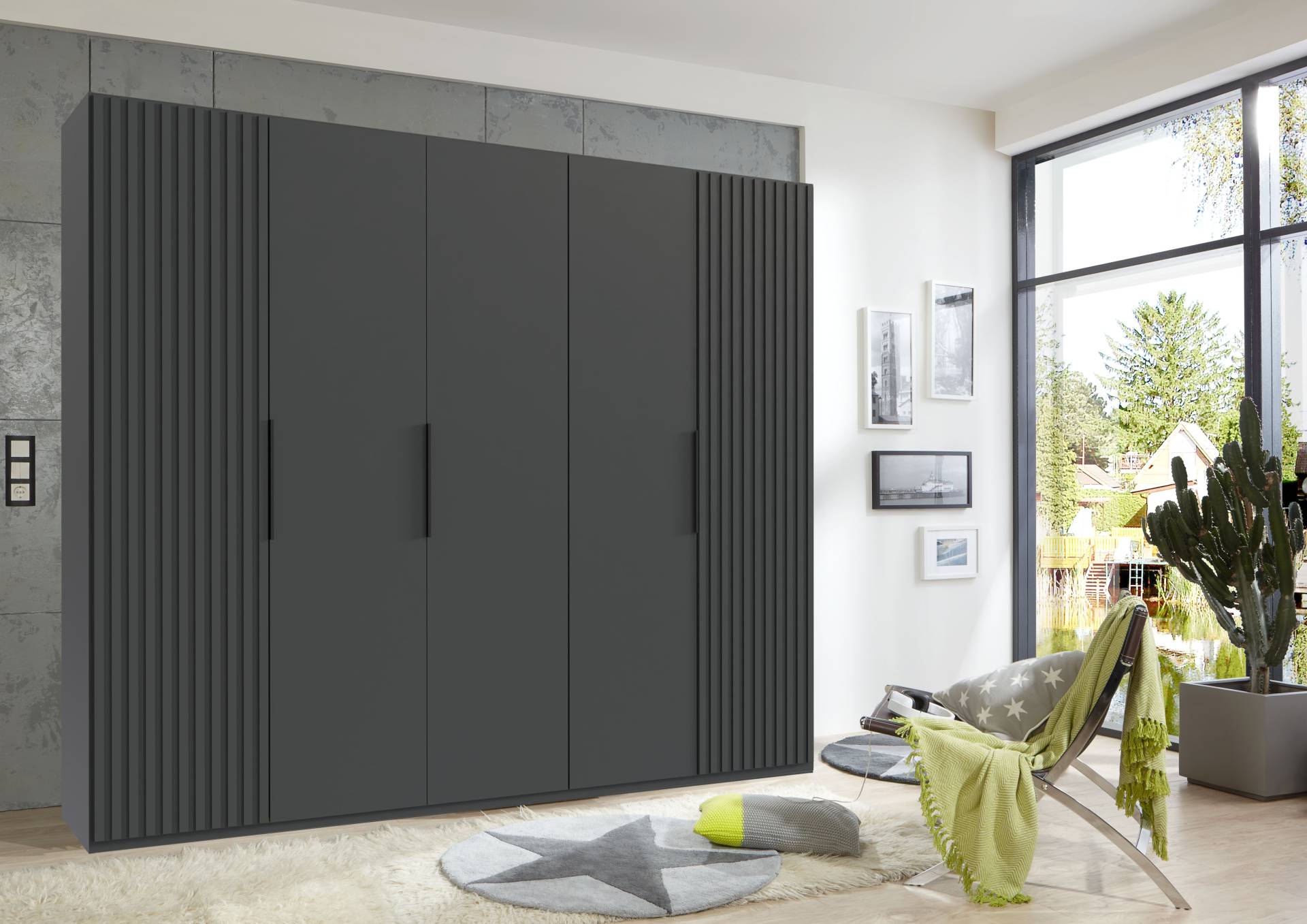 Wimex Drehtürenschrank »Andorra by fresh to go«, Mit 3D-Leisten für Akustikpaneel-Optik Wimex Drehtürenschrank »Andorra by fresh to go«, Mit 3D-Leisten für Akustikpaneel-Optik von Wimex