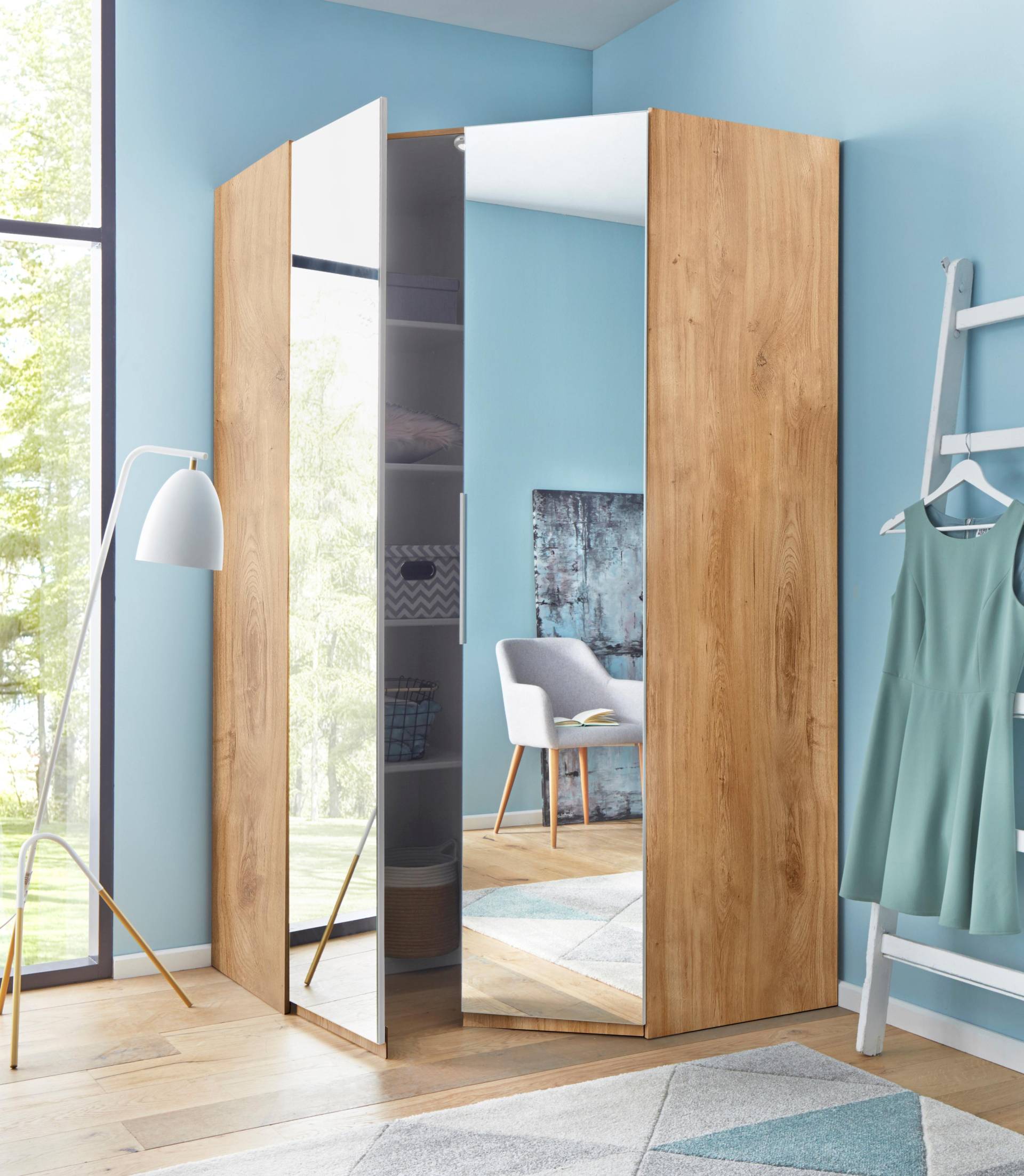 Wimex Eckkleiderschrank »Level by fresh to go«, mit Spiegeltüren Wimex Eckkleiderschrank »Level by fresh to go«, mit Spiegeltüren von Wimex