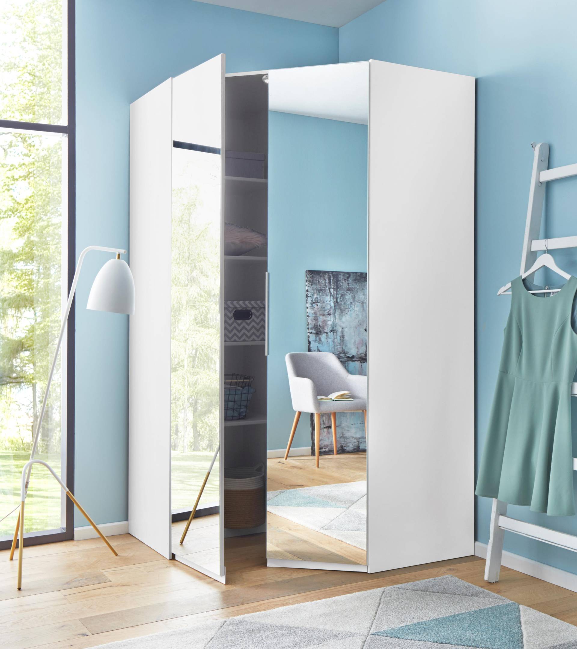 Wimex Eckkleiderschrank »Level by fresh to go«, mit Spiegeltüren Wimex Eckkleiderschrank »Level by fresh to go«, mit Spiegeltüren von Wimex