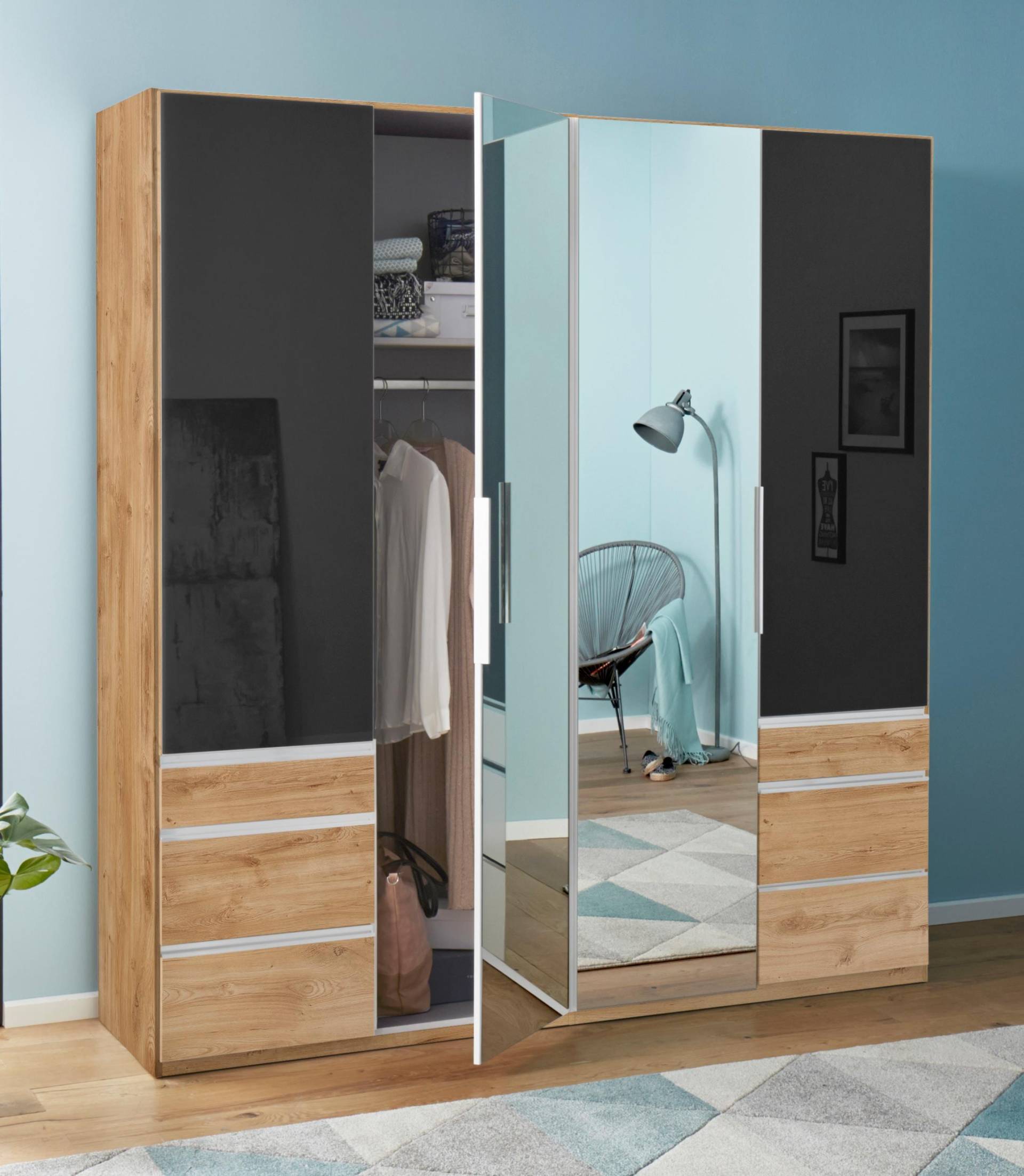 Wimex Kleiderschrank »Level by fresh to go«, mit Glas-und Spiegeltüren Wimex Kleiderschrank »Level by fresh to go«, mit Glas-und Spiegeltüren von Wimex