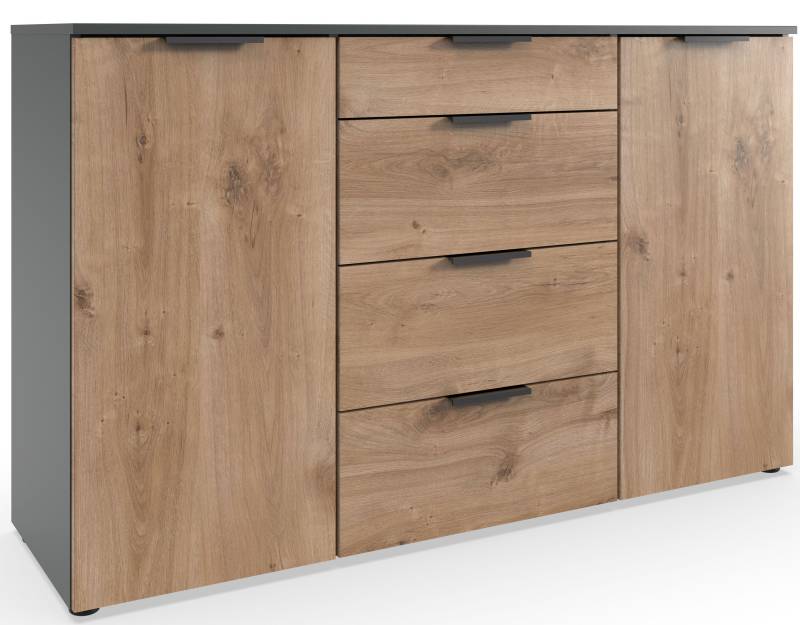 Wimex Kombikommode »Level by fresh to go«, 2-türig mit 4 Schubladen, soft-close Funktion, 135cm breit, 84cm hoch von Wimex