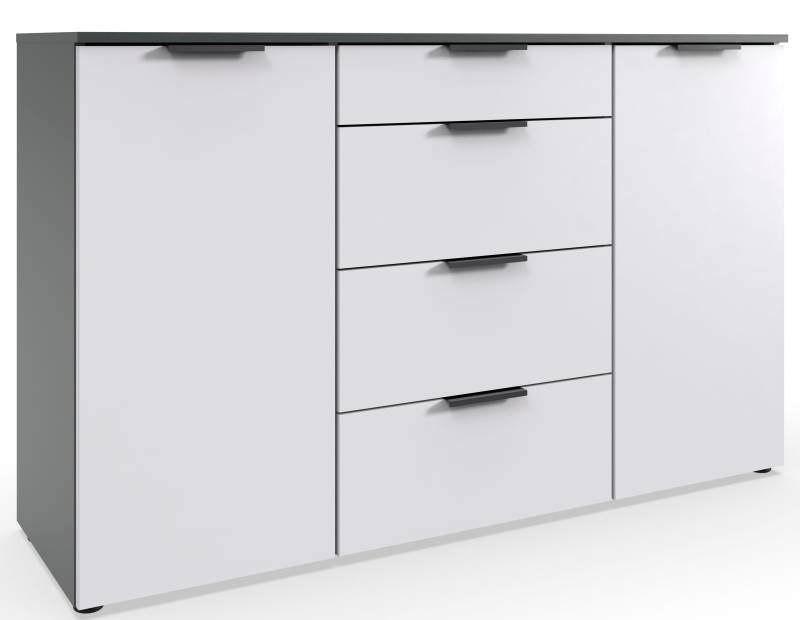 Wimex Kombikommode »Level by fresh to go«, 2-türig mit 4 Schubladen, soft-close Funktion, 135cm breit, 84cm hoch von Wimex