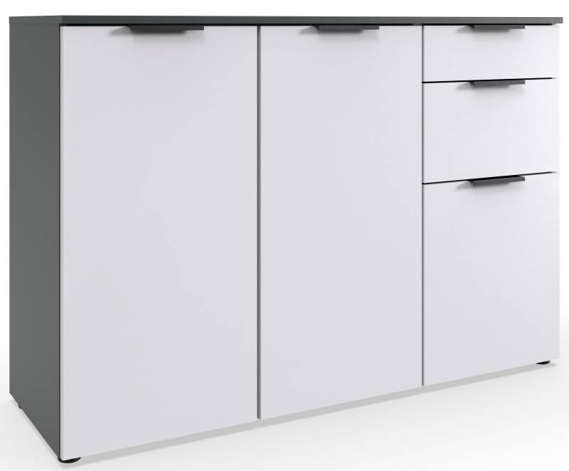 Wimex Kombikommode »Level by fresh to go«, 3-türig mit 2 Schubladen, soft-close Funktion, 122 cm breit, 84cm hoch von Wimex