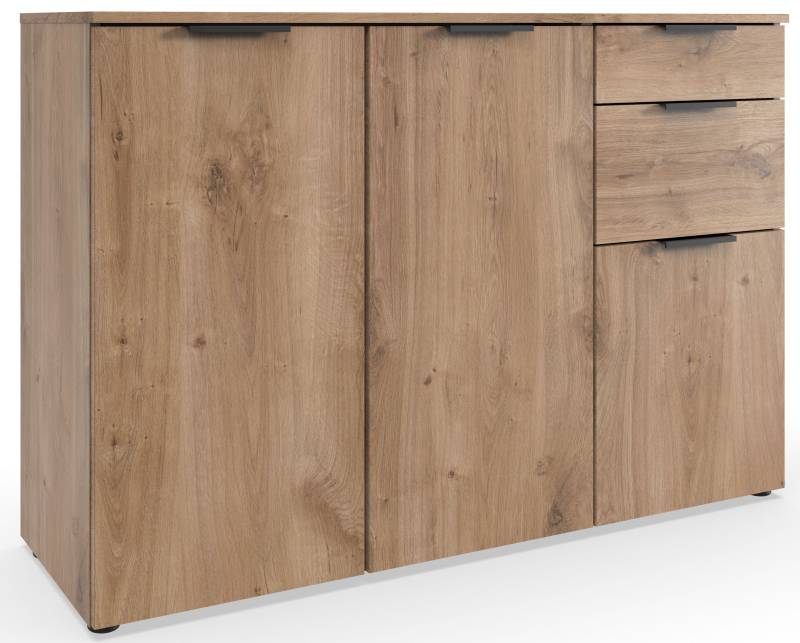 Wimex Kombikommode »Level by fresh to go«, 3-türig mit 2 Schubladen, soft-close Funktion, 122 cm breit, 84cm hoch von Wimex