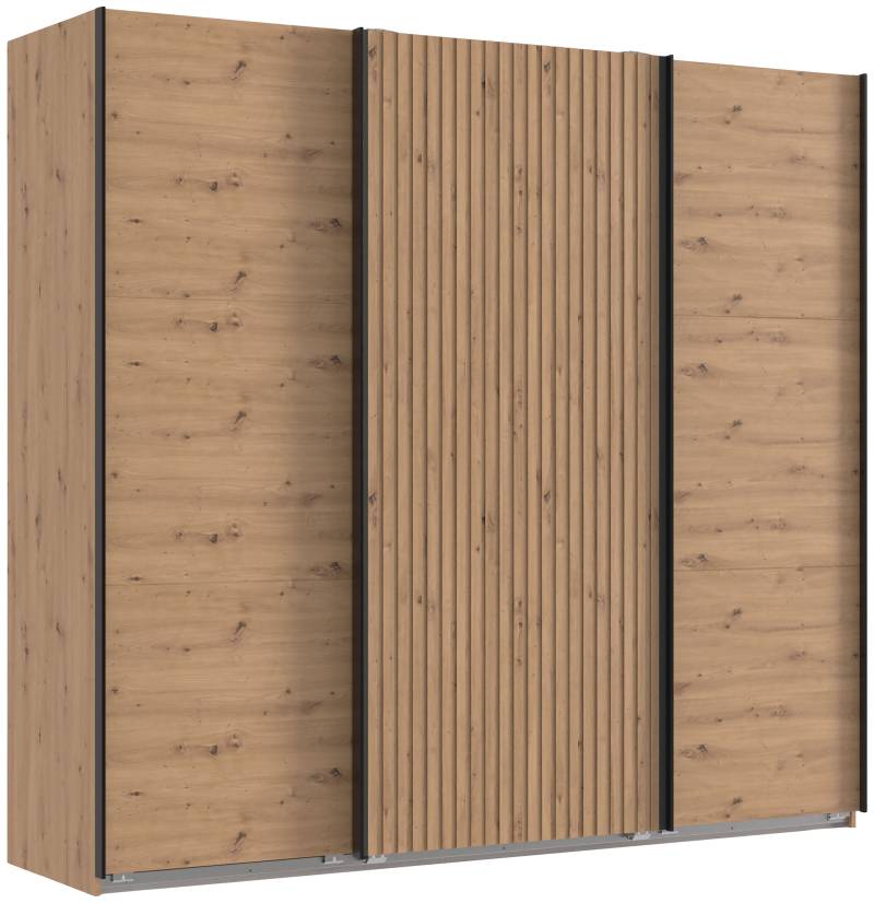 Wimex Schwebetürenschrank »Andorra by fresh to go«, Mit 3D-Leisten für Akustikpaneel-Optik von Wimex