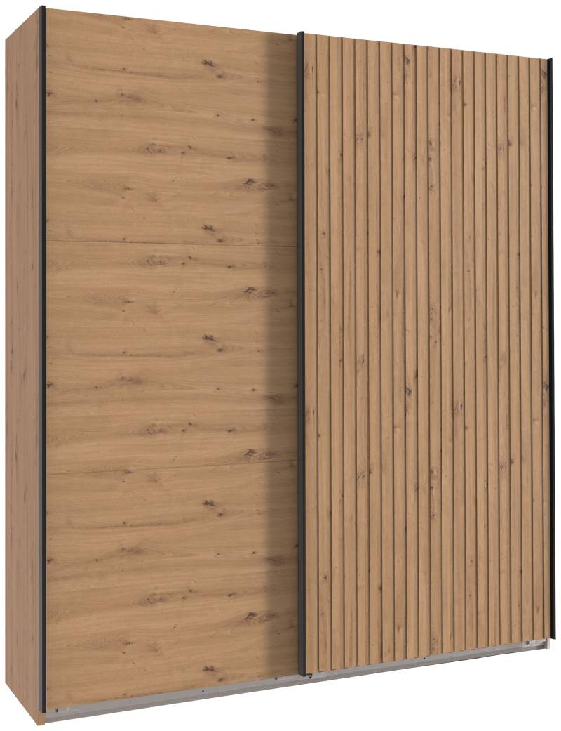 Wimex Schwebetürenschrank »Andorra by fresh to go«, Mit 3D-Leisten für Akustikpaneel-Optik von Wimex