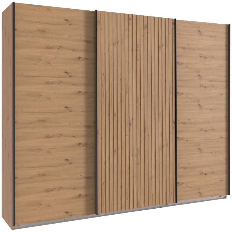 Wimex Schwebetürenschrank »Andorra by fresh to go«, Mit 3D-Leisten für Akustikpaneel-Optik von Wimex