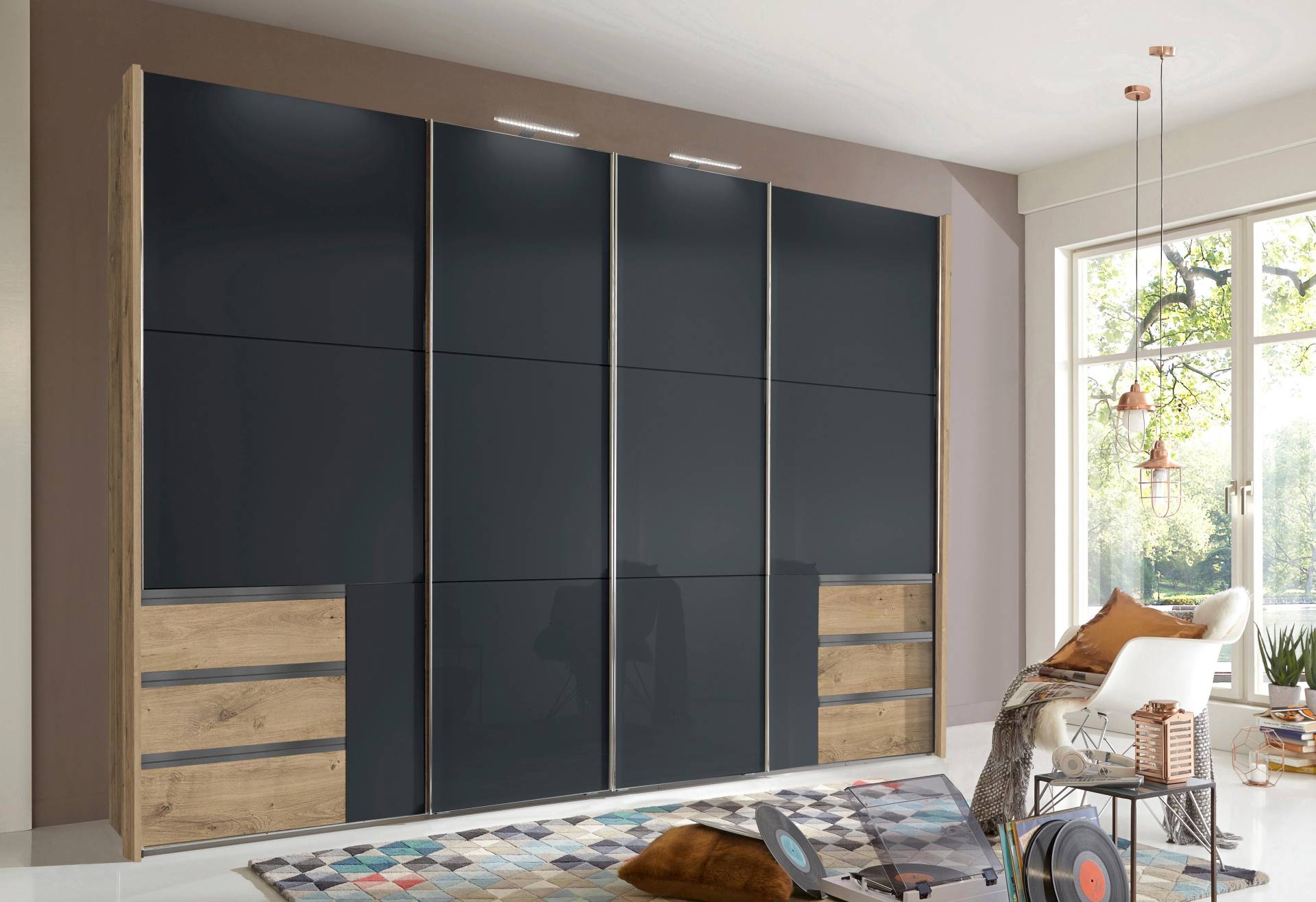 Wimex Schwebetürenschrank »Level by fresh to go«, mit Glastüren und Synchronöffnung Wimex Schwebetürenschrank »Level by fresh to go«, mit Glastüren und Synchronöffnung von Wimex