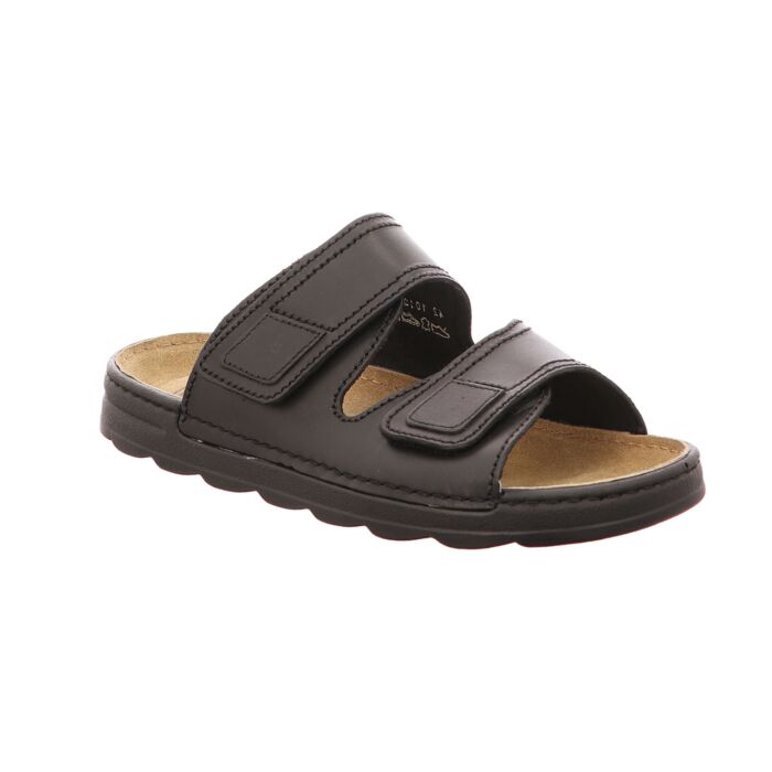 Fretz Men Pantolette aus Leder schwarz, 39 von Fretz Men