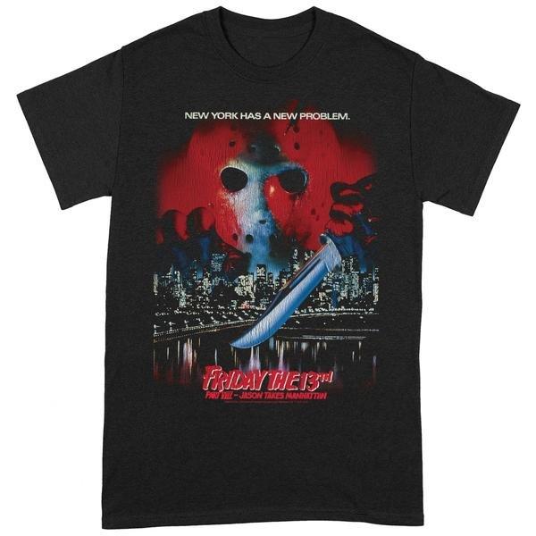 Jason Takes Manhattan Tshirt Damen Schwarz XL von Friday The 13th