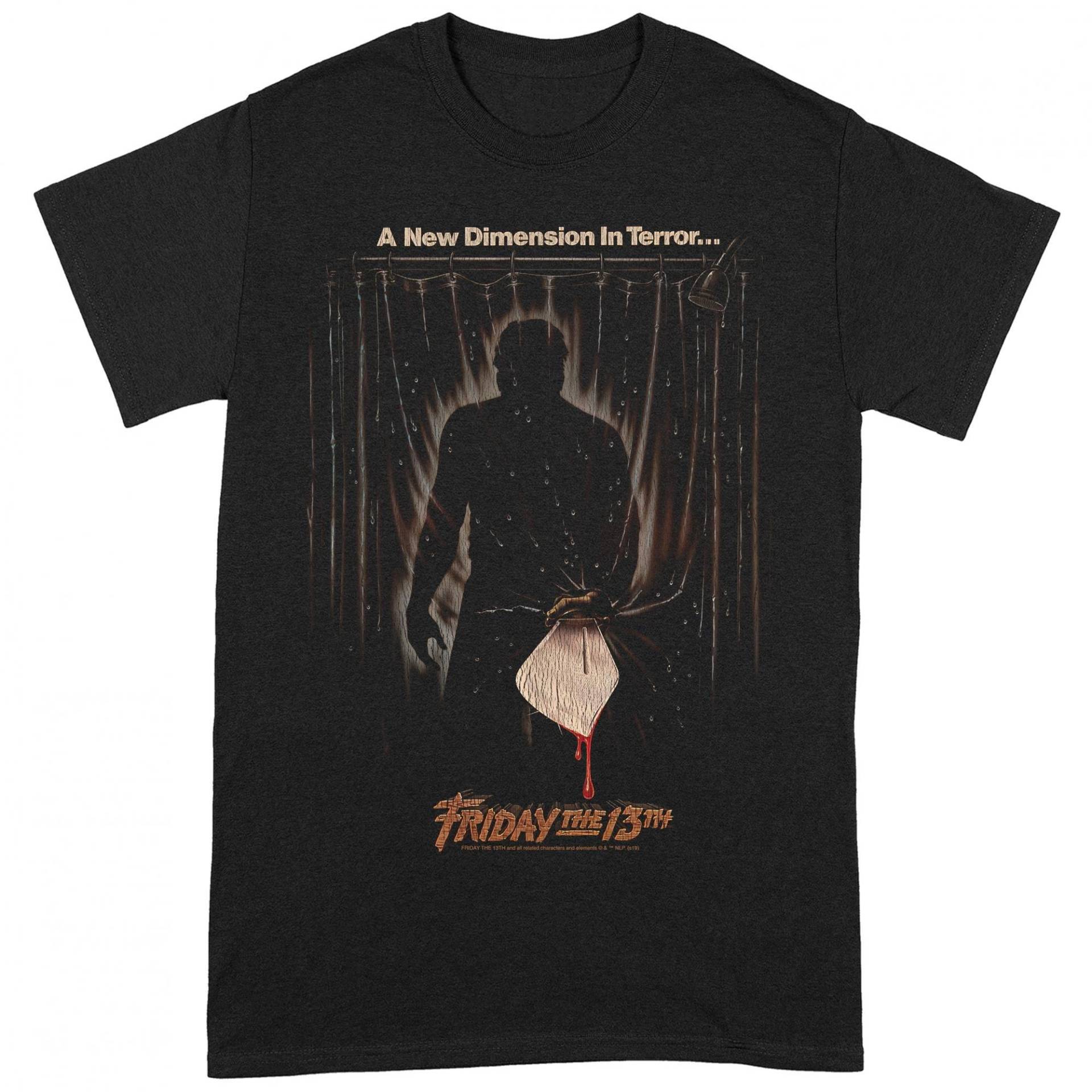 Tshirt Herren Schwarz L von Friday The 13th