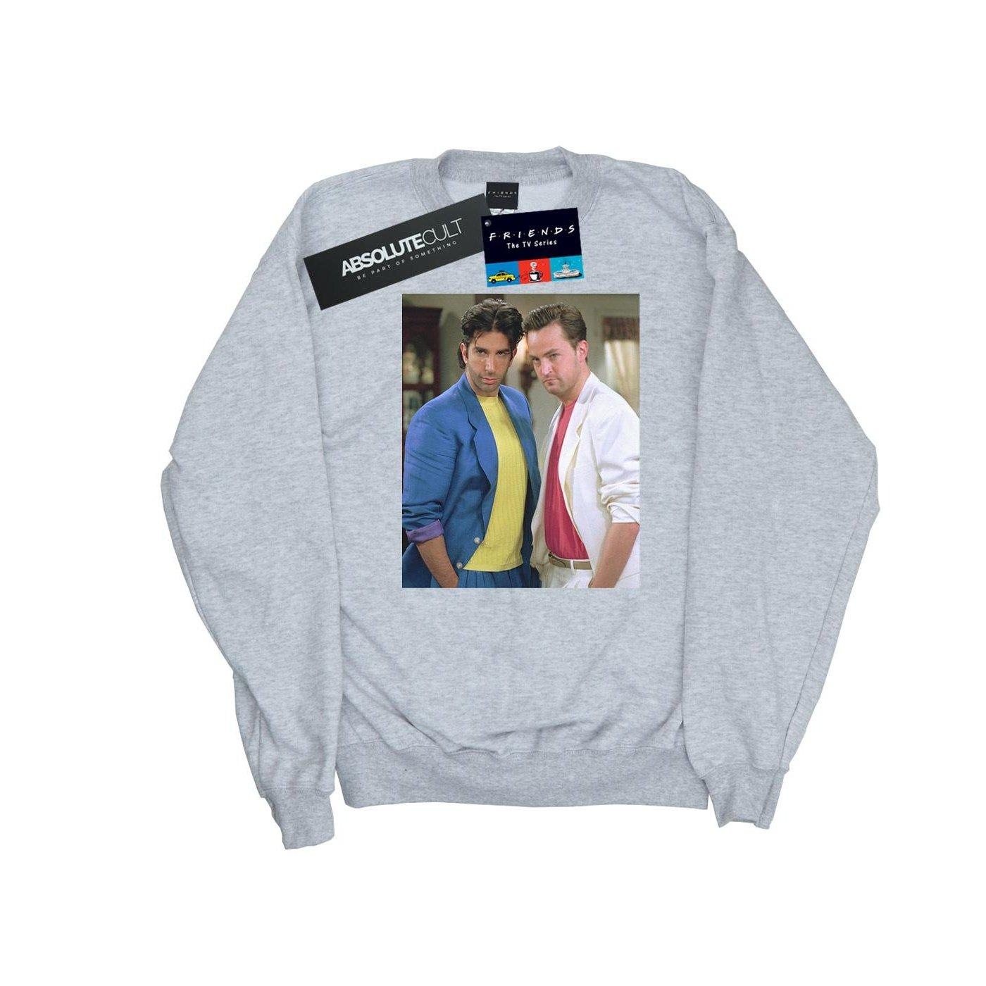 80's Ross And Chandler Sweatshirt Jungen Grau 128 von Friends