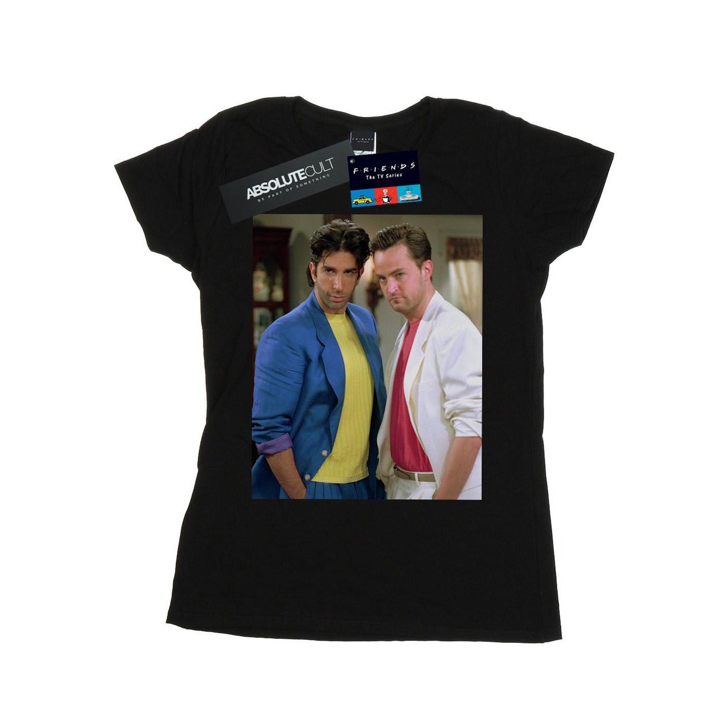 80's Ross And Chandler Tshirt Damen Schwarz XL von Friends