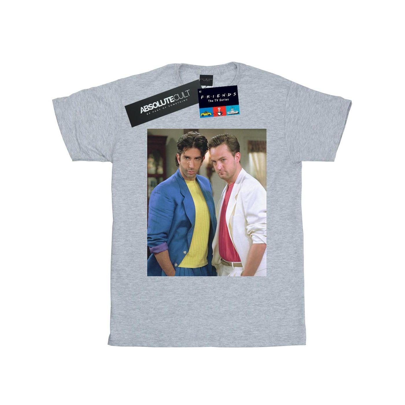 80's Ross And Chandler Tshirt Herren Grau XXL von Friends