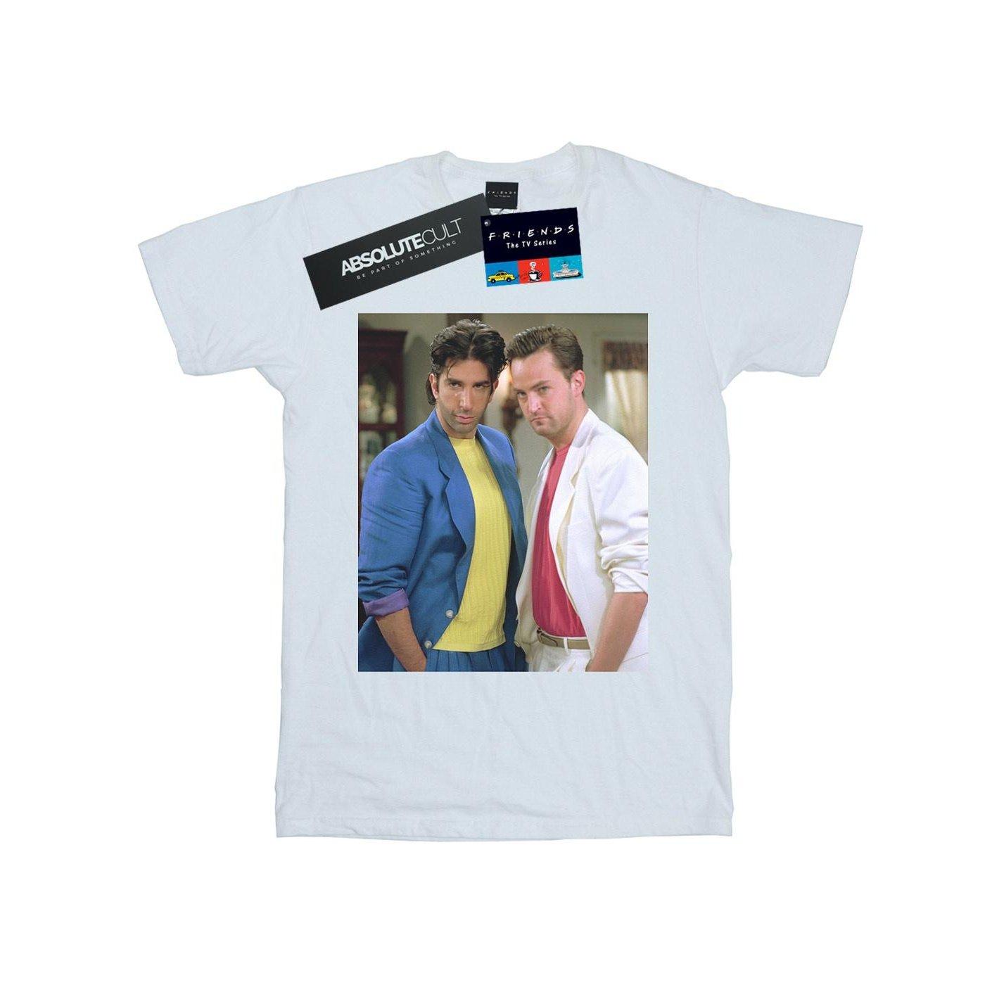 80's Ross And Chandler Tshirt Jungen Weiss 128 von Friends