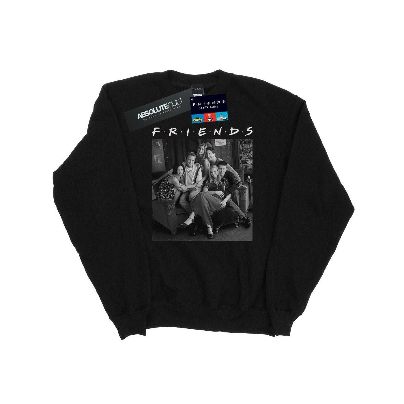 Black And White Photo Sweatshirt Damen Schwarz M von Friends