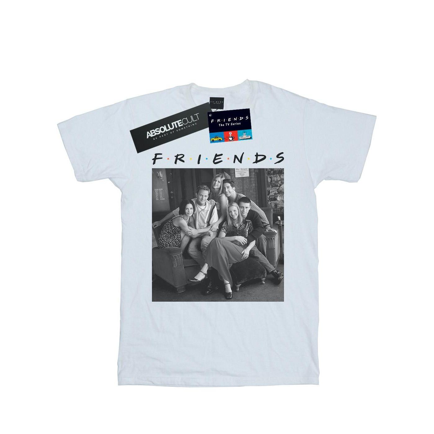 Black And White Photo Tshirt Herren Weiss S von Friends