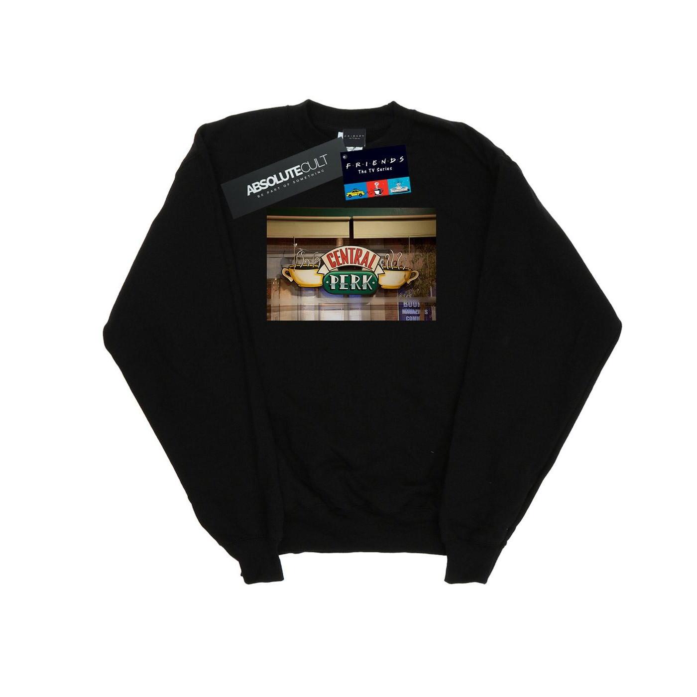 Central Perk Photo Sweatshirt Mädchen Schwarz 128 von Friends