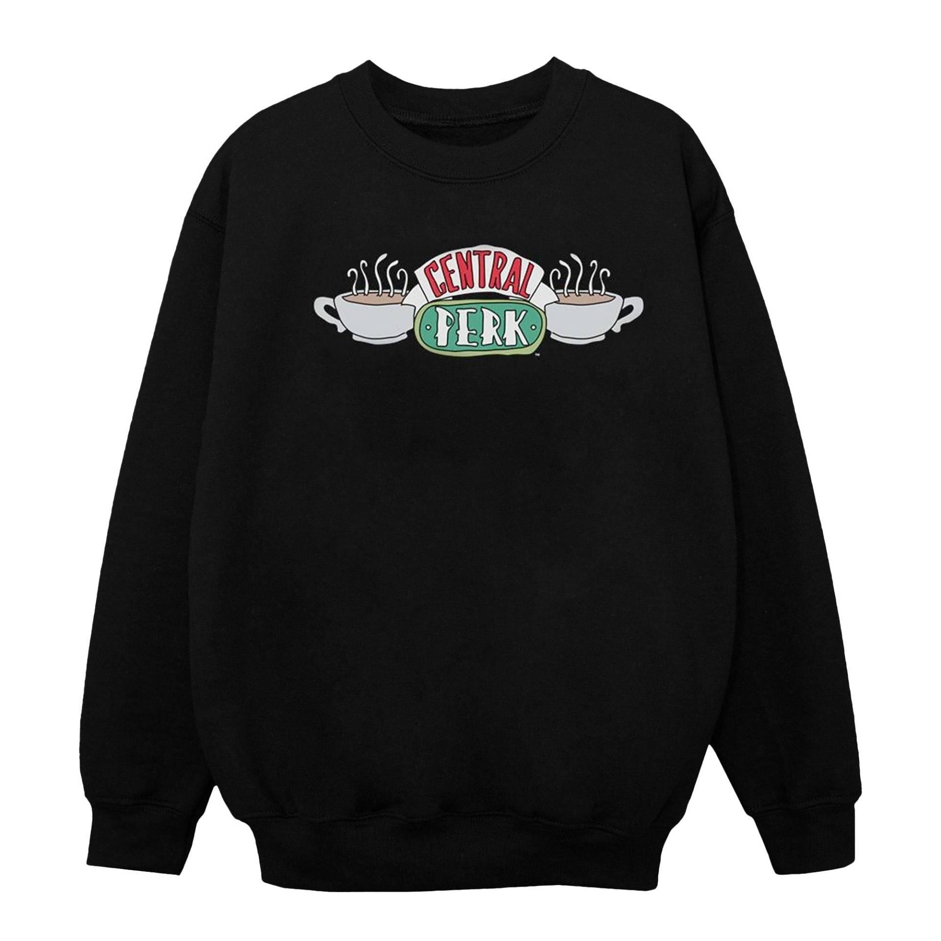 Central Perk Sketch Sweatshirt Mädchen Schwarz 128 von Friends