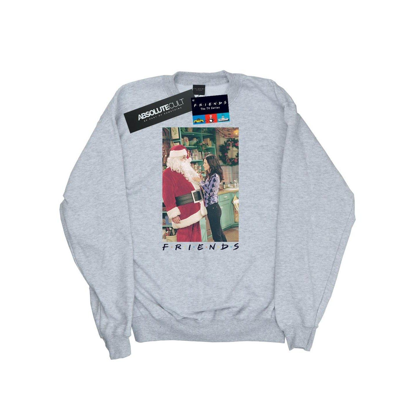 Chandler Claus Sweatshirt Damen Grau S von Friends