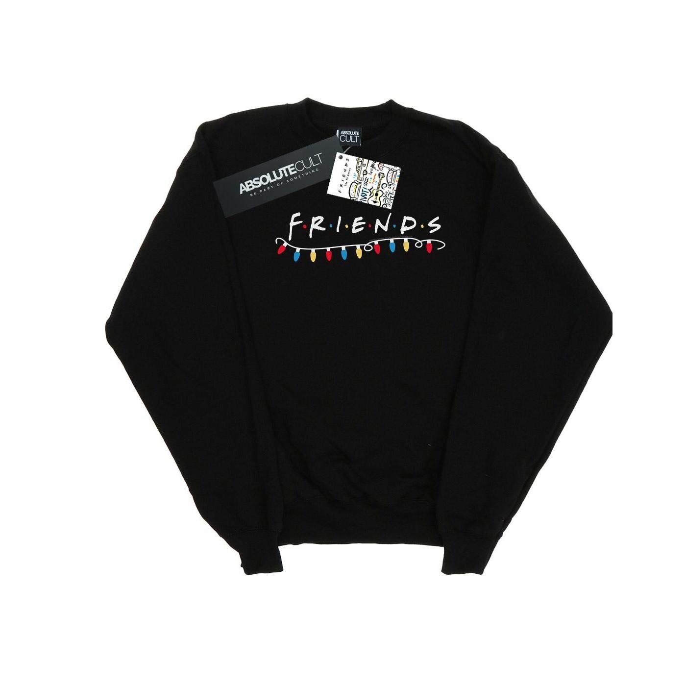 Christmas Lights Sweatshirt Mädchen Schwarz 128 von Friends