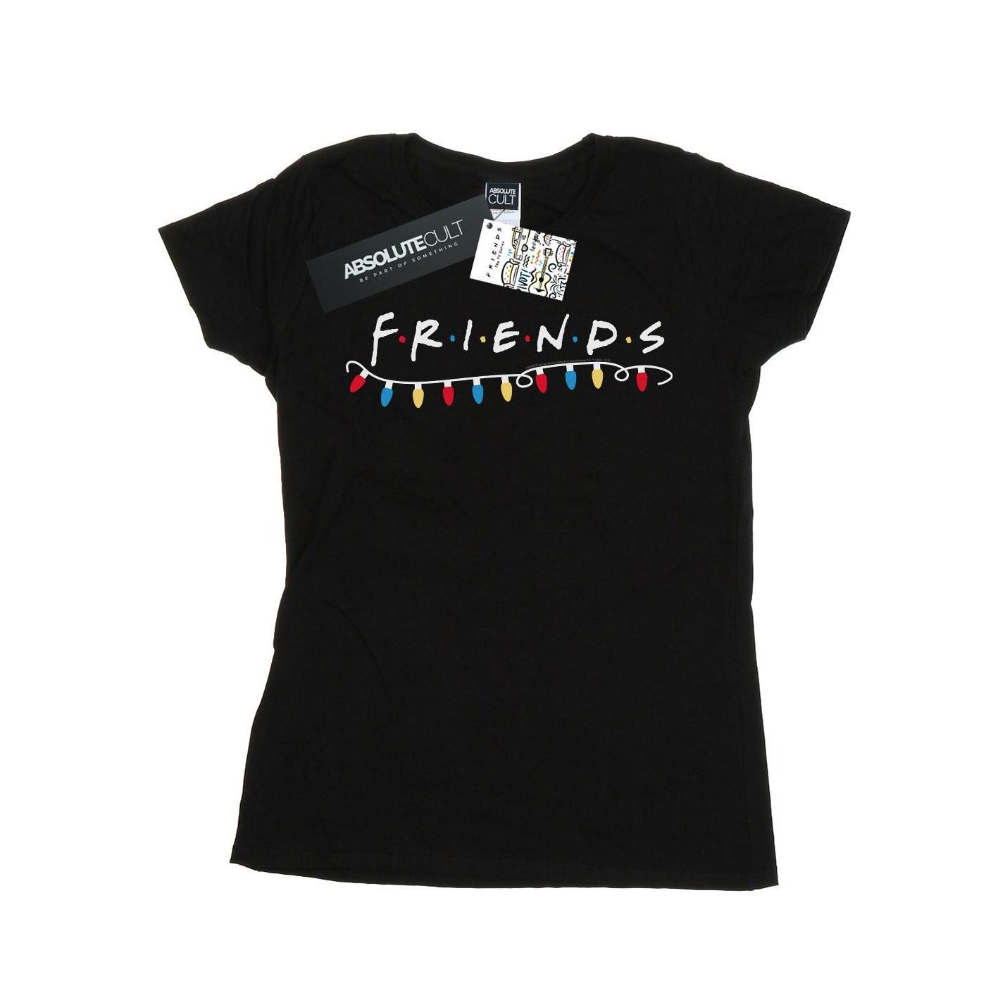 Christmas Lights Tshirt Damen Schwarz XXL von Friends