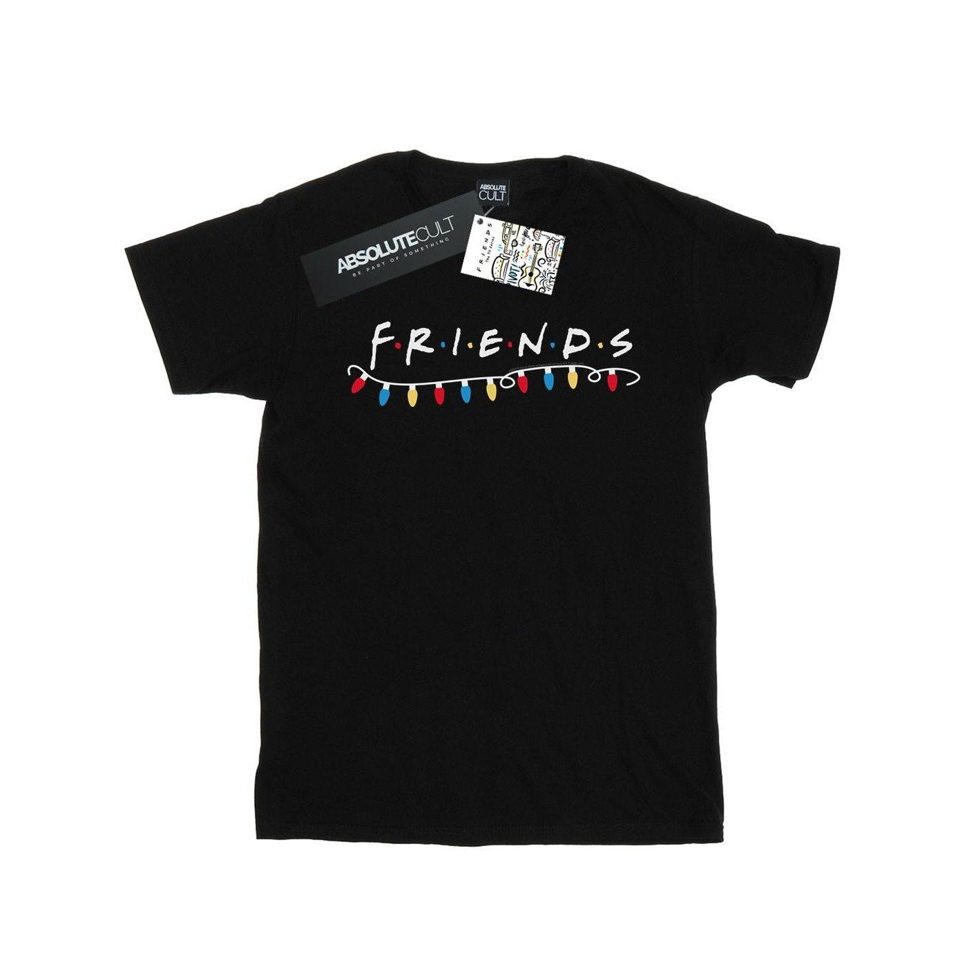 Christmas Lights Tshirt Herren Schwarz XXL von Friends