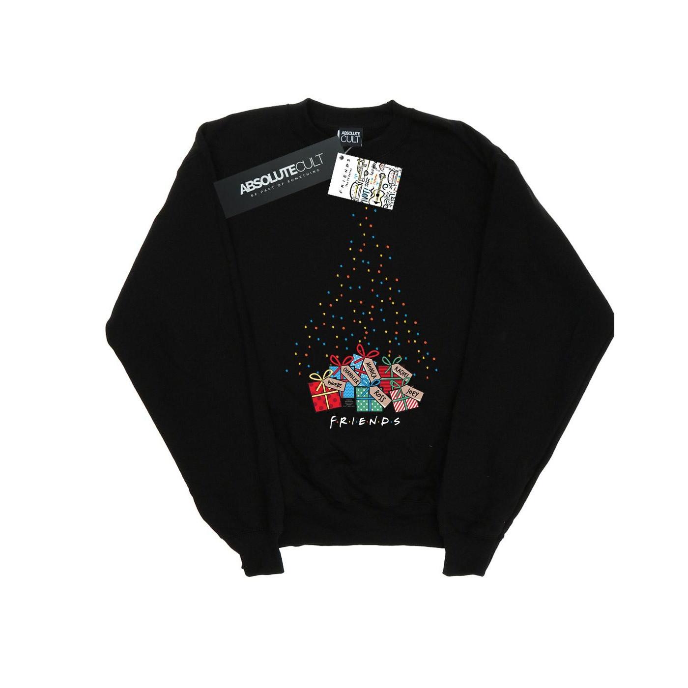 Christmas Tree Lights Sweatshirt Mädchen Schwarz 104 von Friends