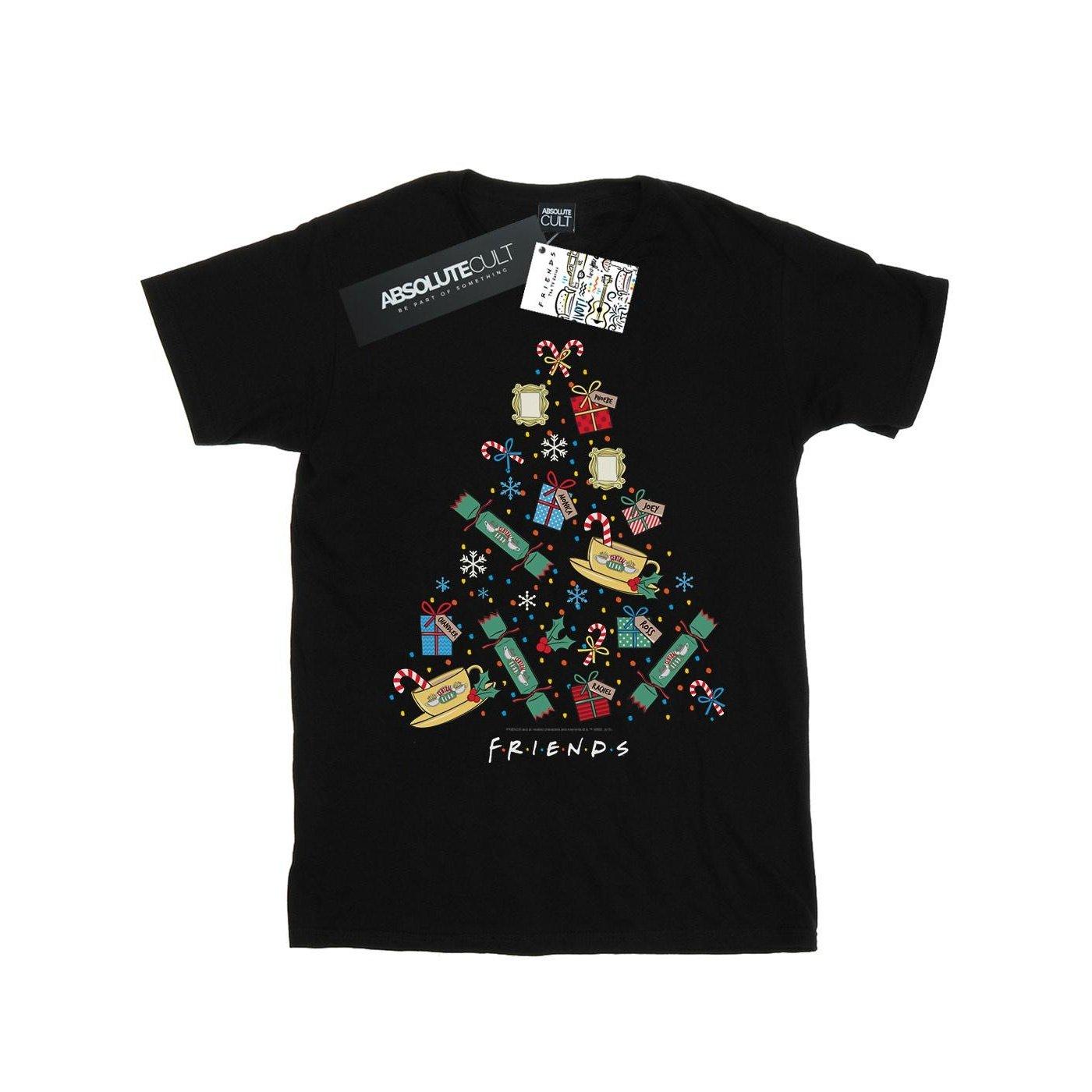 Christmas Tree Tshirt Damen Schwarz XL von Friends