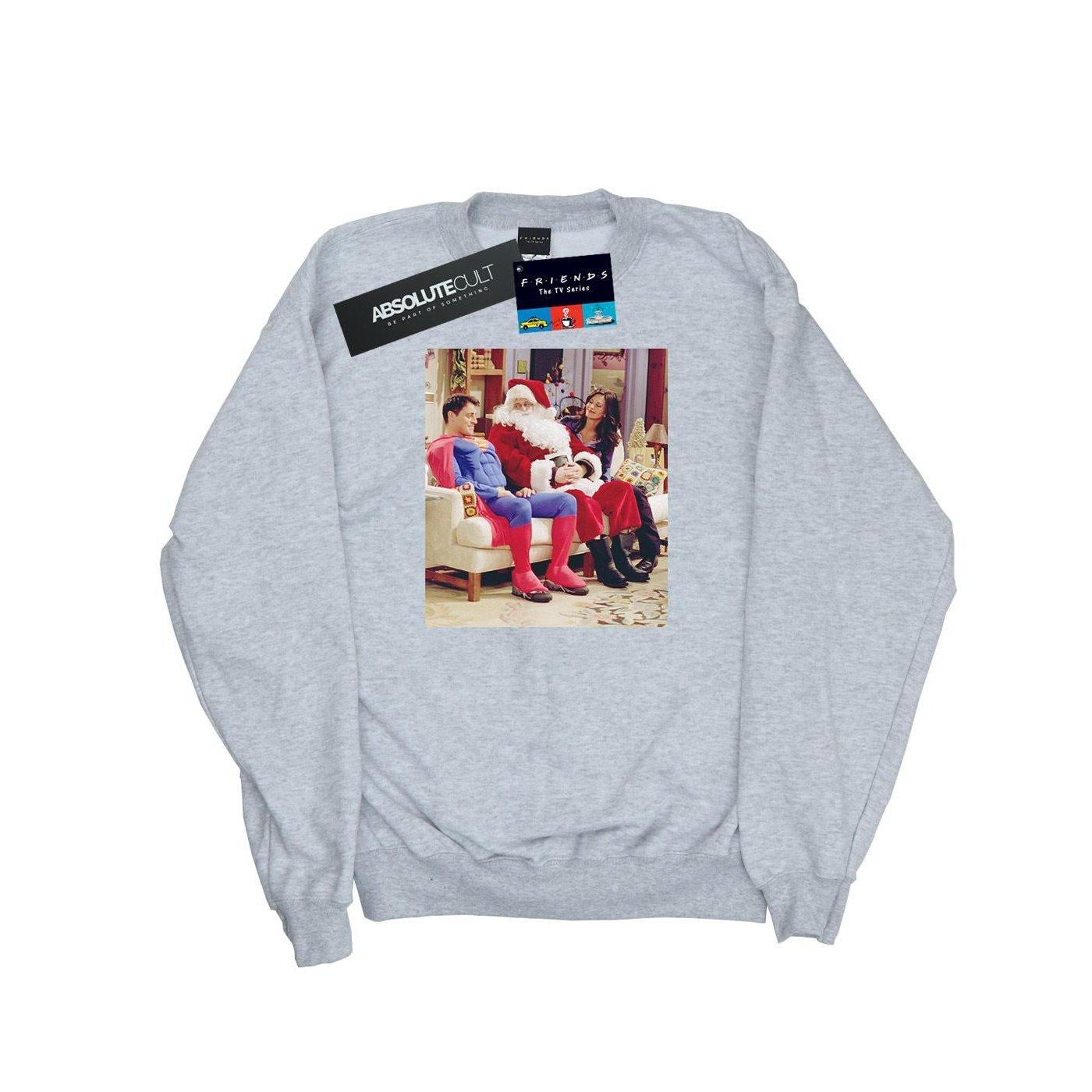 Couch Santa Sweatshirt Damen Grau S von Friends