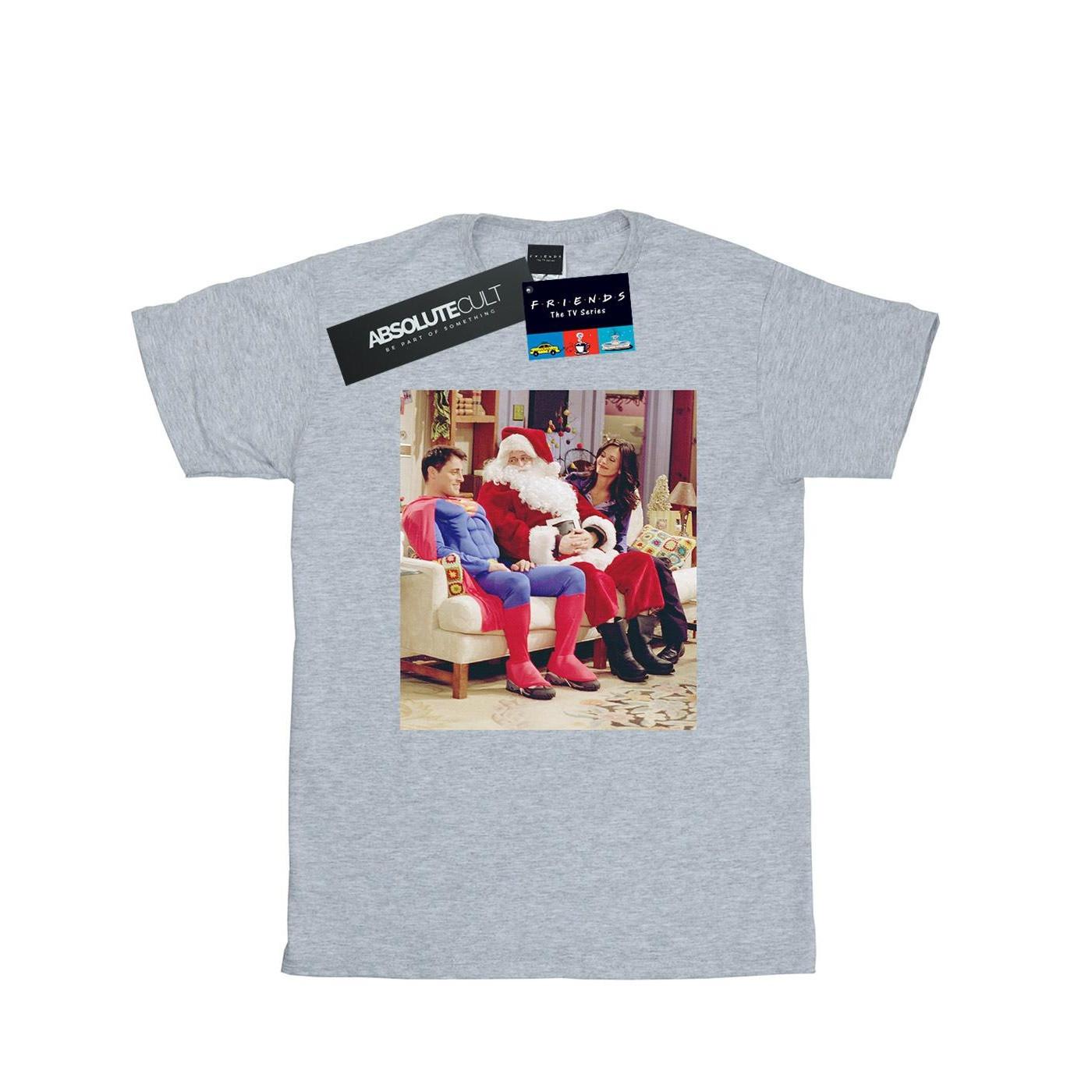 Couch Santa Tshirt Herren Grau XL von Friends