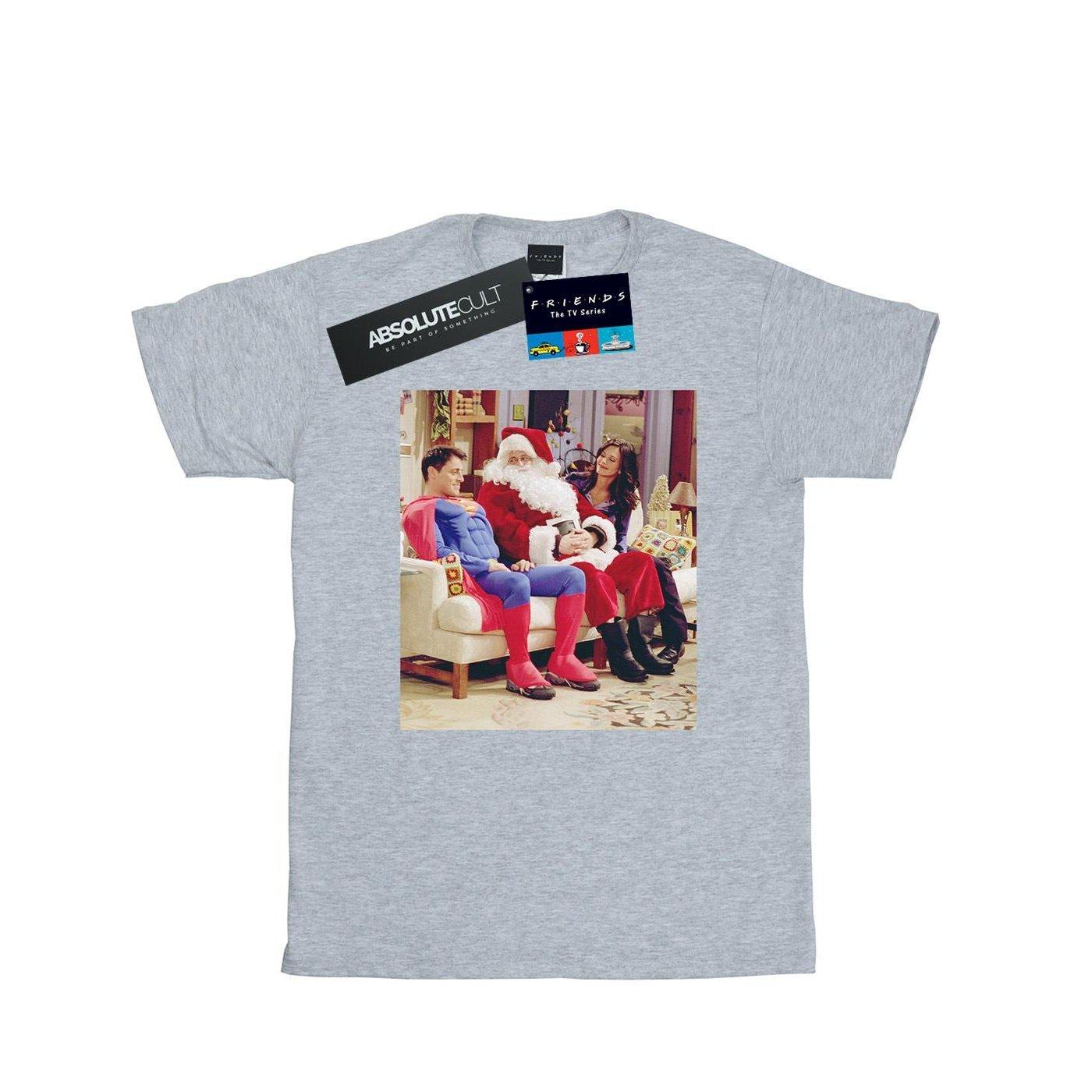 Couch Santa Tshirt Jungen Grau 140/146 von Friends