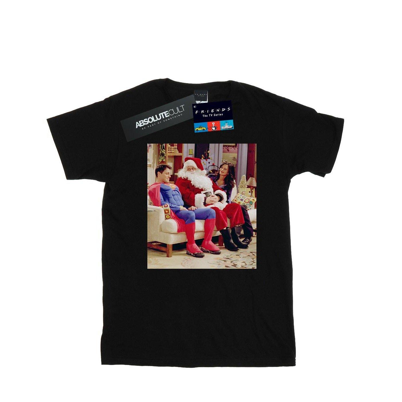 Couch Santa Tshirt Jungen Schwarz 128 von Friends