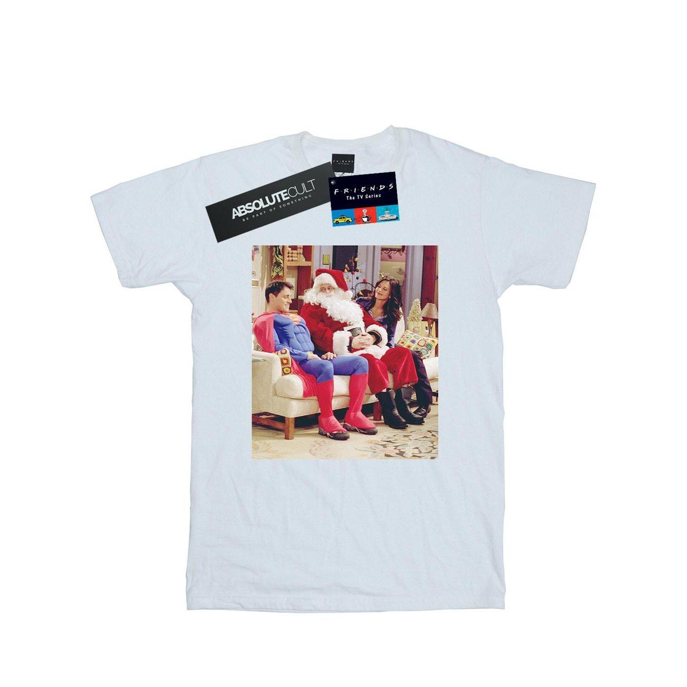 Couch Santa Tshirt Jungen Weiss 128 von Friends