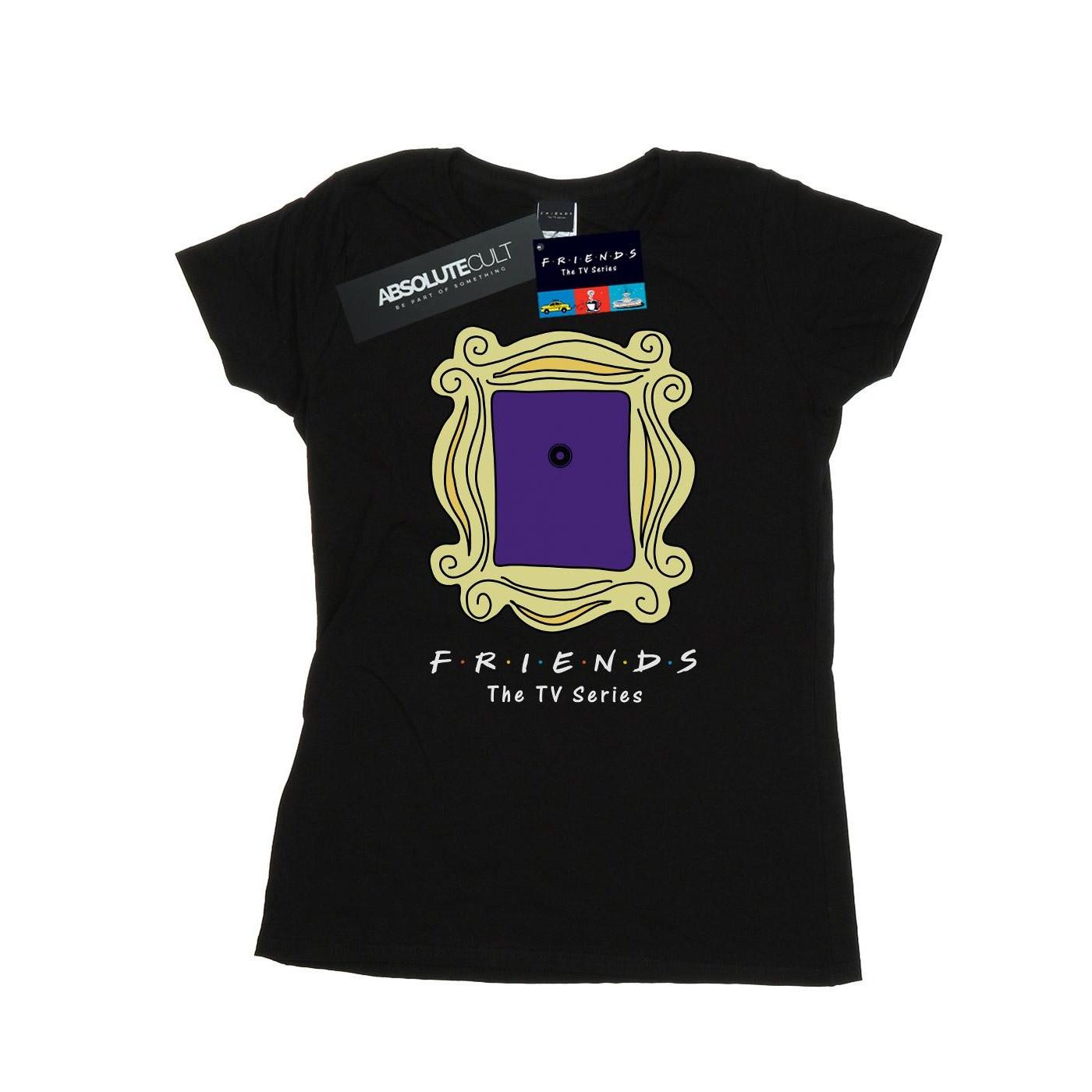 Door Peephole Tshirt Damen Schwarz S von Friends