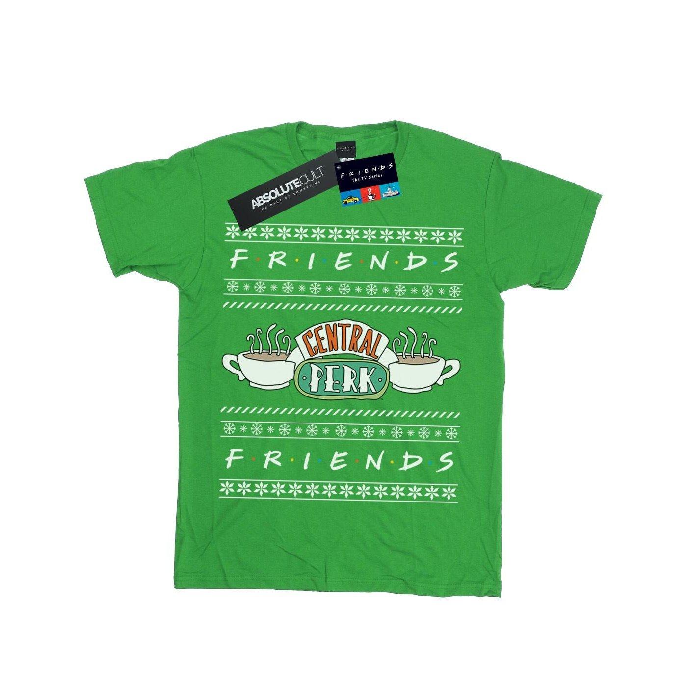 Fair Isle Central Perk Tshirt Jungen Grün 128 von Friends