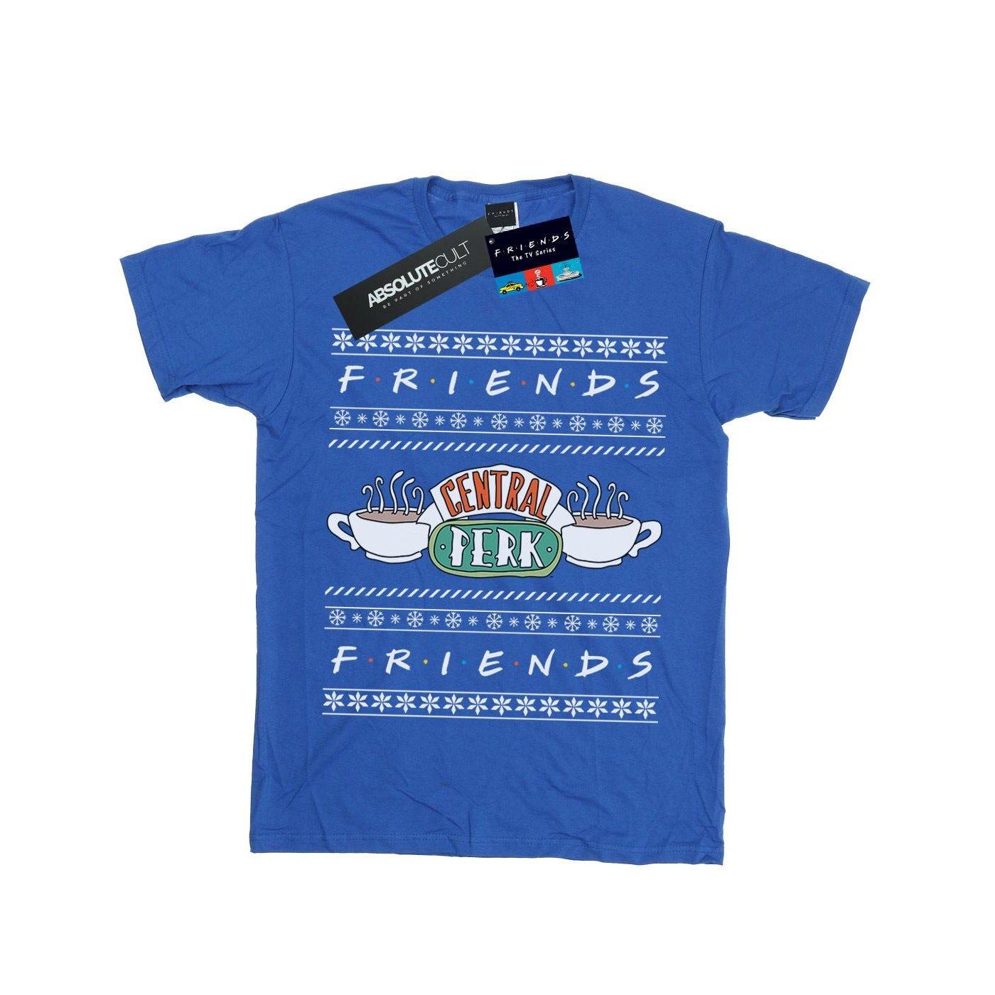 Fair Isle Central Perk Tshirt Jungen Königsblau 116 von Friends