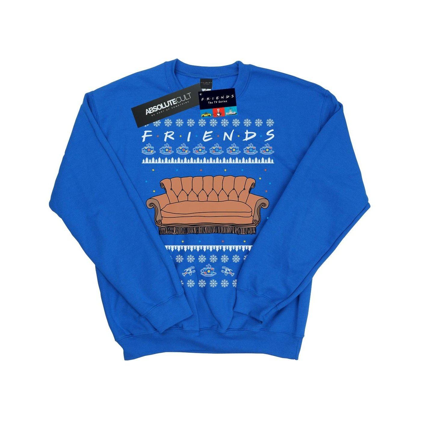 Fair Isle Couch Sweatshirt Jungen Königsblau 128 von Friends