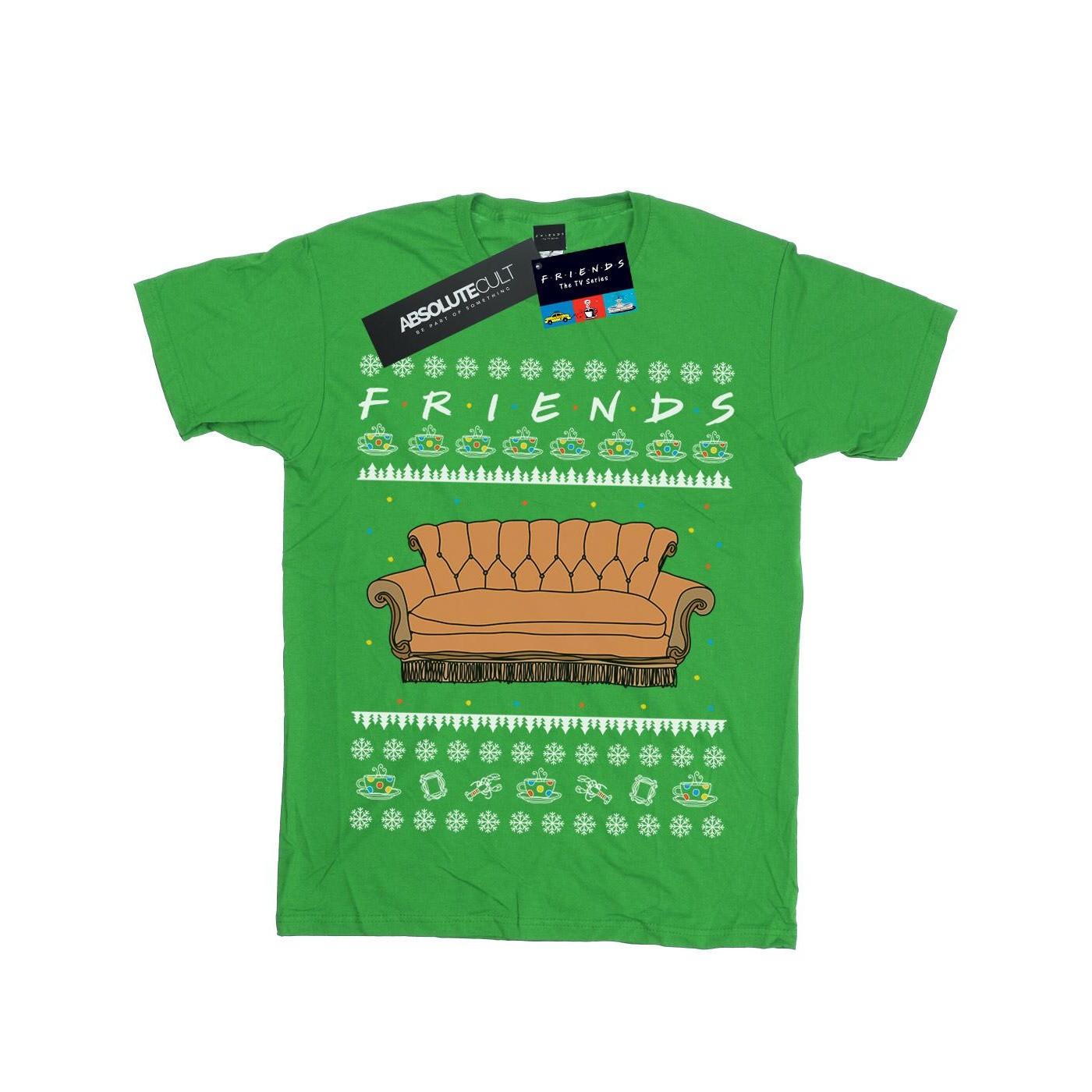 Fair Isle Couch Tshirt Mädchen Grün 152-158 von Friends