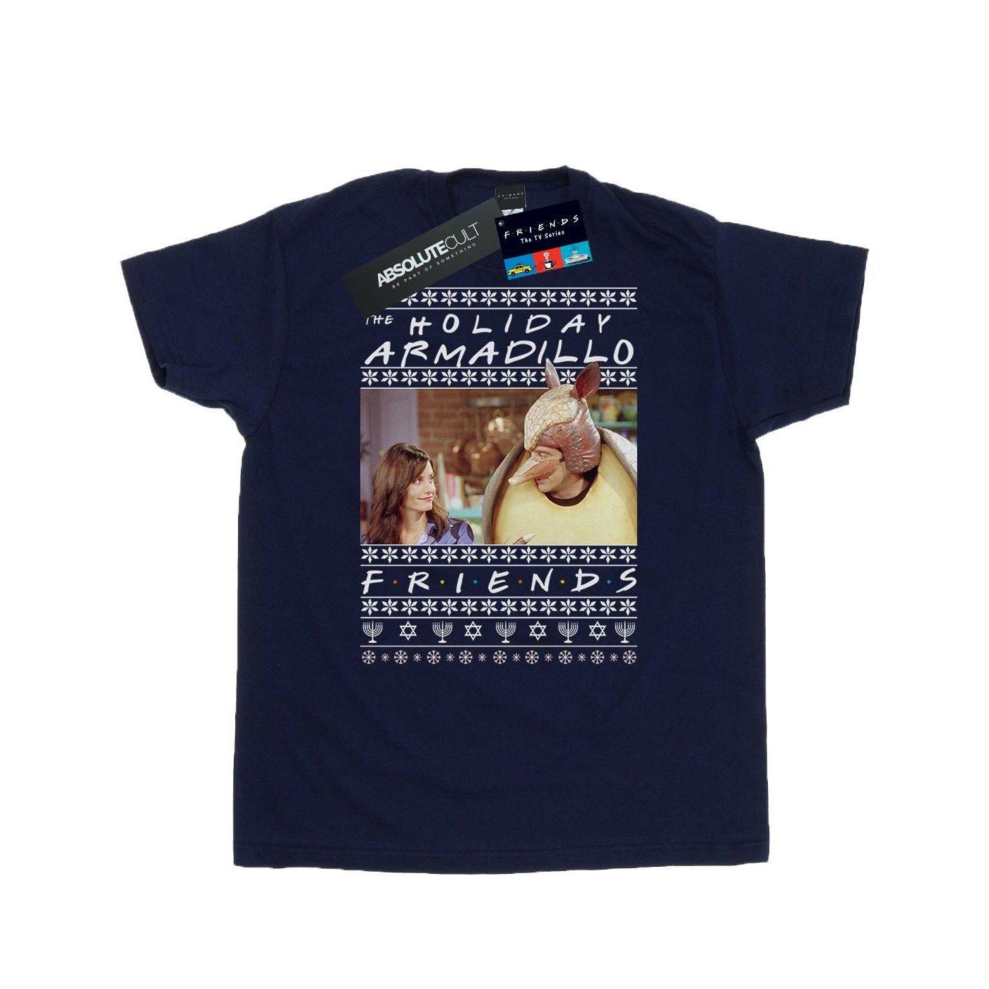 Fair Isle Holiday Armadillo Tshirt Herren Marine S von Friends