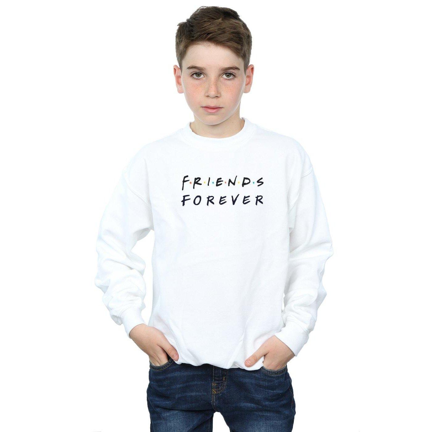 Forever Logo Sweatshirt Jungen Weiss 104 von Friends