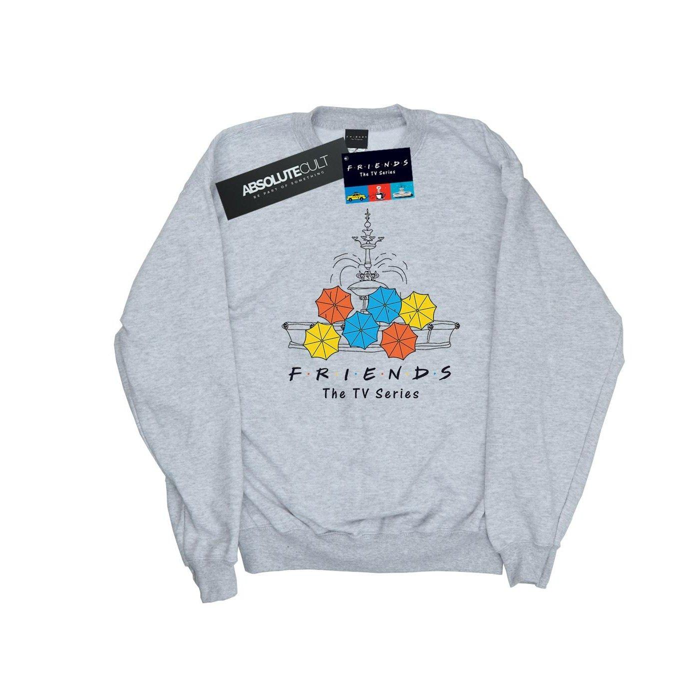 Fountain And Umbrellas Sweatshirt Herren Grau XL von Friends