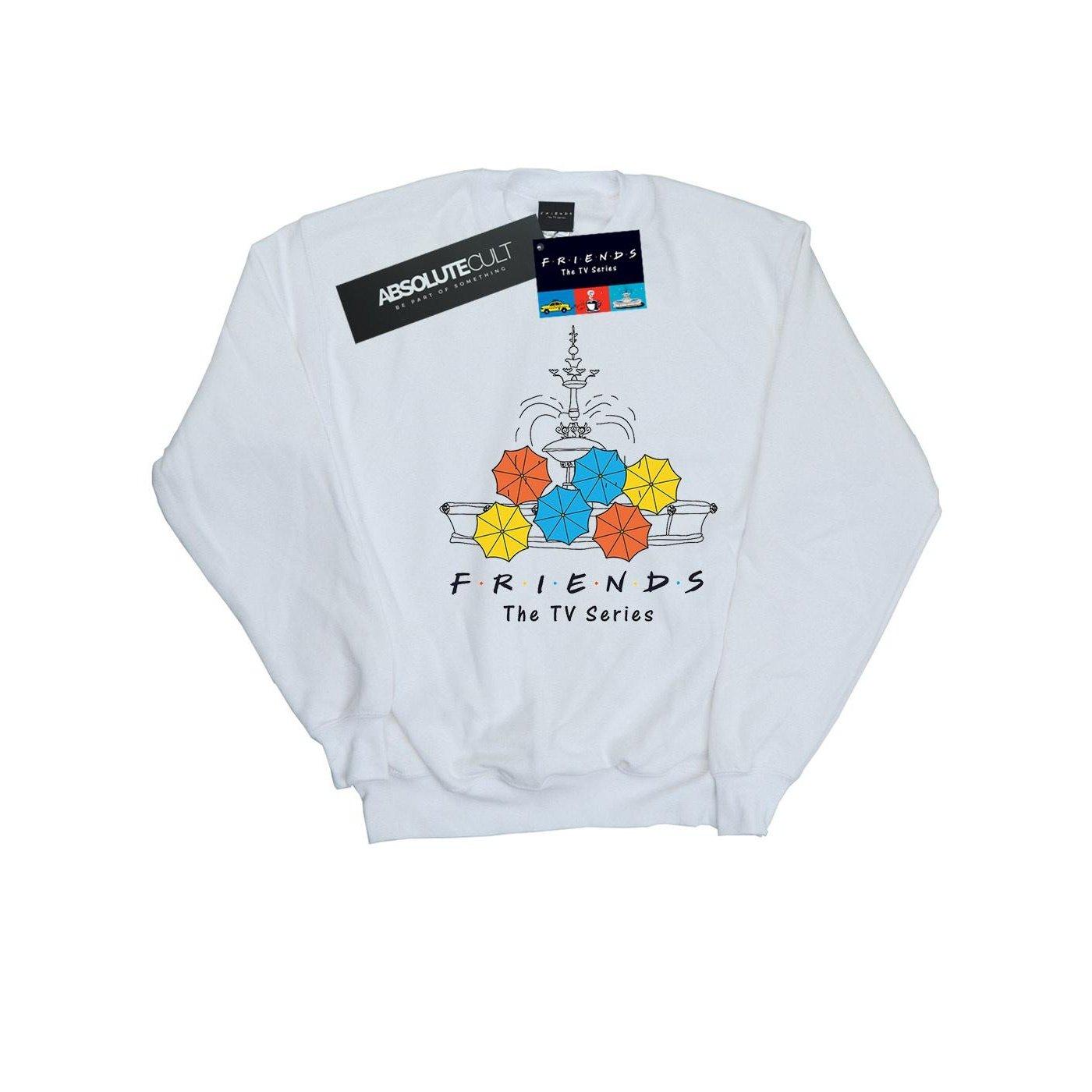 Fountain And Umbrellas Sweatshirt Mädchen Weiss 116 von Friends